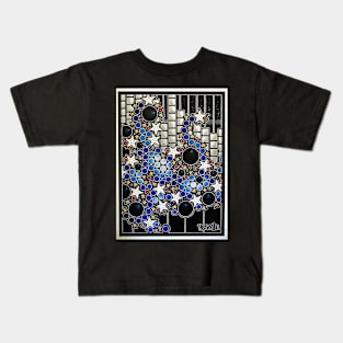 Midnight At Blues Beach Kids T-Shirt